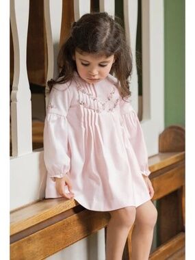 Tartine et Chocolat Sweet Winter Embroidered Baby Dress Size 2A